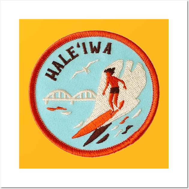 Haleiwa Surf Patch Wall Art by HaleiwaNorthShoreSign